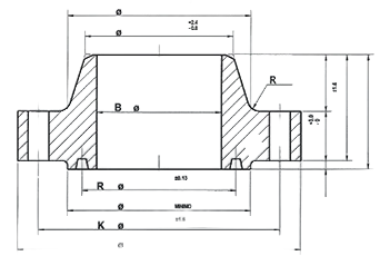 Flangia a collare (Welding Neck)